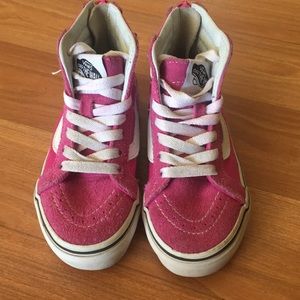 Pink vans toddler size 11